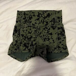 Lululemon Floral Booty Shorts